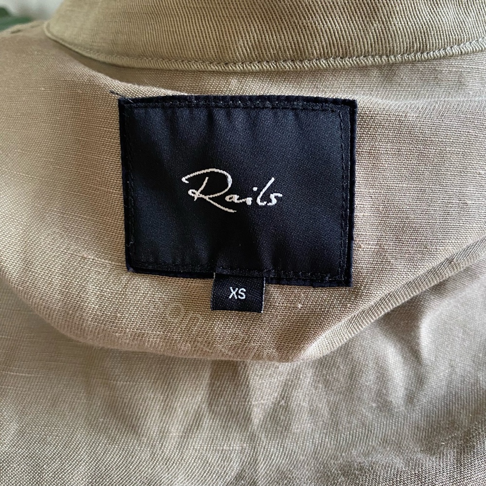 Rails Trey Jacket Light Sage Arrow Patch Military… - image 3